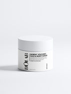 BOLAB Nordic Volcano Face and Body Scrub in a 170ml jar, featuring volcanic mineral exfoliants and natural skincare ingredients.