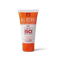 Load image into Gallery viewer, Heliocare Advanced SPF50 XF Gel 50ml, a clear skincare gel in a white tube with blue accents, designed for sun protection.